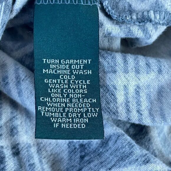 LRL Lauren Jeans Co. Plaid Ruffle Neck Top Sz M - Picture 8 of 10